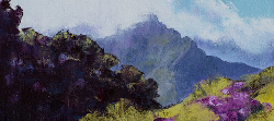 Pelagoniums on Signal Hill | 2020 | Oil on Canvas | 51 x 36 cm